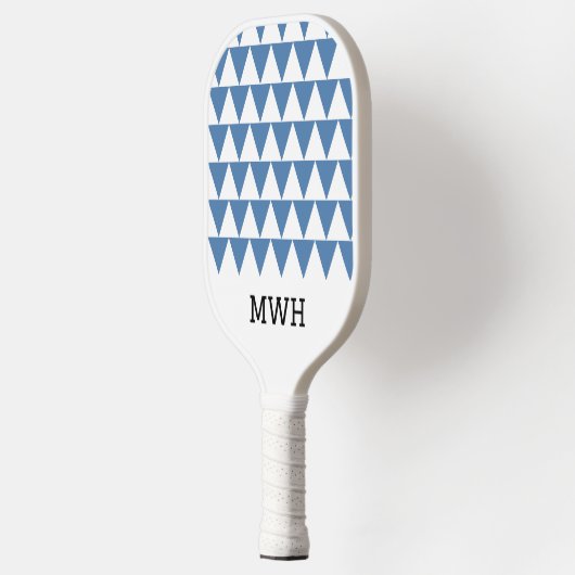 Raquette De Pickleball Monogram Pickleball Paddle – Grey Blue Triangle (Gauche)