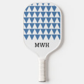Raquette De Pickleball Monogram Pickleball Paddle – Grey Blue Triangle (Recto)