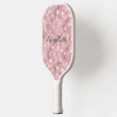 Raquette De Pickleball Monogram rose Parties scintillant étincelle tendan (Gauche)
