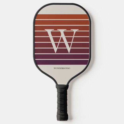 Raquette De Pickleball Monogram Sunset Gradient (Recto)
