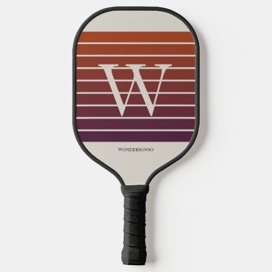 Raquette De Pickleball Monogram Sunset Gradient (Verso)