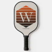 Raquette De Pickleball Monogram Sunset Gradient hexagon (Recto)