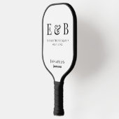 Raquette De Pickleball Monogram Wedding Groomsman Gift Photo (Gauche)
