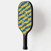 Raquette De Pickleball Monogramme Bleu et Jaune Bleu et Jaune Ukraine Ins (Gauche)