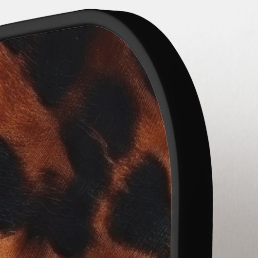 Raquette De Pickleball Monogramme Brown de vache (Détail gauche)