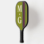 Raquette De Pickleball Monogramme chic chaudière (Gauche)