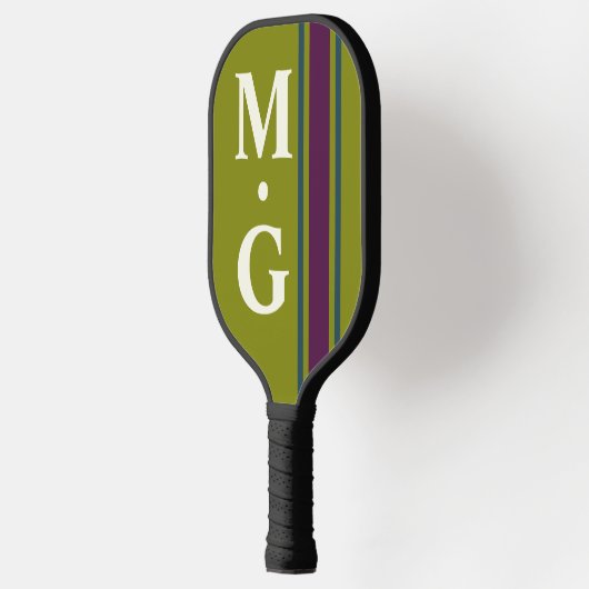 Raquette De Pickleball Monogramme chic chaudière (Gauche)