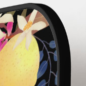 Raquette De Pickleball Monogramme chic citron noir (Détail gauche)