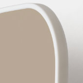 Raquette De Pickleball Monogramme classique beige minimal (Détail gauche)