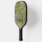 Raquette De Pickleball monogramme classique Cadeau camo feuille pour papa (Gauche)