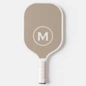 Raquette De Pickleball Monogramme classique minimal (Verso)