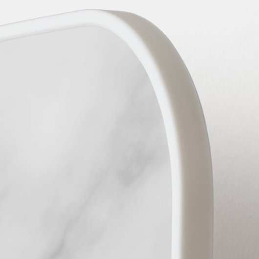 Raquette De Pickleball Monogramme classique personnalisé et nom Picklebal (Détail gauche)