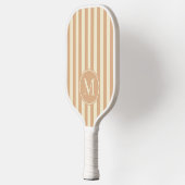Raquette De Pickleball Monogramme de baiser de la pêche à la poliomyélite (Gauche)