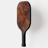 Raquette De Pickleball Monogramme de bois rustique moderne (Gauche)