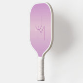 Raquette De Pickleball Monogramme de chevauchement unique | Lavande douce (Gauche)