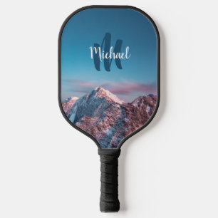 Raquette De Pickleball Monogramme de ciel magique montagne Storžič Slovén
