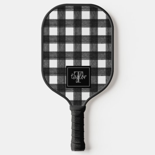 Raquette De Pickleball Monogramme de contrôle de la présence de buffle no (Recto)