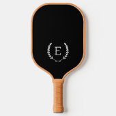Raquette De Pickleball Monogramme de Laurel Crest (Recto)
