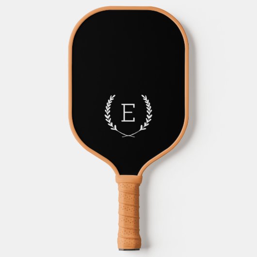 Raquette De Pickleball Monogramme de Laurel Crest (Recto)