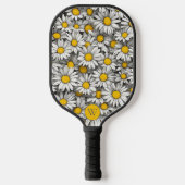Raquette De Pickleball Monogramme de marguerites dimensionnelles (Recto)