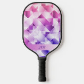 Raquette De Pickleball Monogramme de Motif géométrique moderne (Recto)