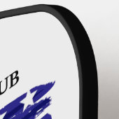 Raquette De Pickleball Monogramme de pompier personnalisé (Détail gauche)