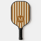 Raquette De Pickleball Monogramme De Sable Brûlé De Polo Au Milieu Du Siè (Recto)
