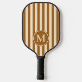 Raquette De Pickleball Monogramme De Sable Brûlé De Polo Au Milieu Du Siè (Verso)