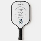 Raquette De Pickleball Monogramme de saut d'espadon (Verso)