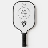 Raquette De Pickleball Monogramme de shellback de tortue diamant (Recto)