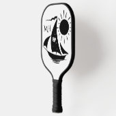 Raquette De Pickleball Monogramme de Théâtre Whimsical Unique (Gauche)