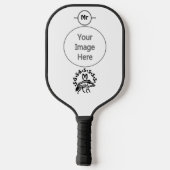 Raquette De Pickleball Monogramme d'hyène tribus (Verso)