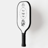 Raquette De Pickleball Monogramme d'hyène tribus (Gauche)