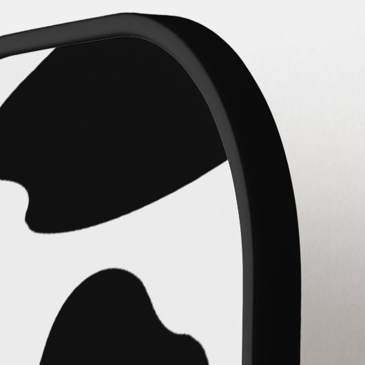 Raquette De Pickleball Monogramme d'impression de vache (Détail gauche)