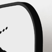 Raquette De Pickleball Monogramme Drôle Rétro Femme Surpenser Cela (Détail gauche)