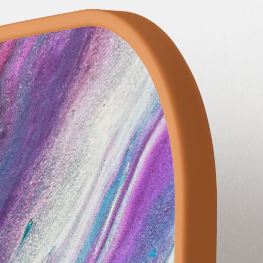 Raquette De Pickleball Monogramme en marbre coloré (Détail gauche)