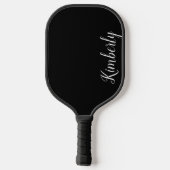 Raquette De Pickleball Monogramme et collage photo (Verso)