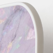 Raquette De Pickleball Monogramme et nom de la géode cristal violet Perso (Détail gauche)