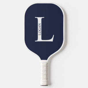 Raquette De Pickleball Monogramme et nom personnalisés