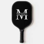 Raquette De Pickleball Monogramme et nom personnalisés (Verso)