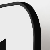 Raquette De Pickleball Monogramme et nom personnalisés modernes (Détail gauche)