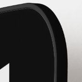 Raquette De Pickleball Monogramme et nom personnalisés modernes (Détail gauche)