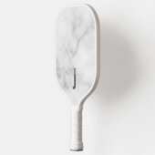 Raquette De Pickleball Monogramme et nom personnalisés modernes (Gauche)