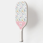 Raquette De Pickleball Monogramme Fleur Sauvage (Gauche)