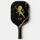 Raquette De Pickleball Monogramme Golden Royal Lion (Verso)