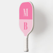 Raquette De Pickleball Monogramme initial minimaliste moderne (Gauche)