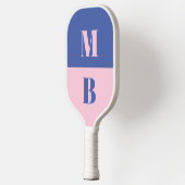 Raquette De Pickleball Monogramme initial minimaliste moderne (Gauche)