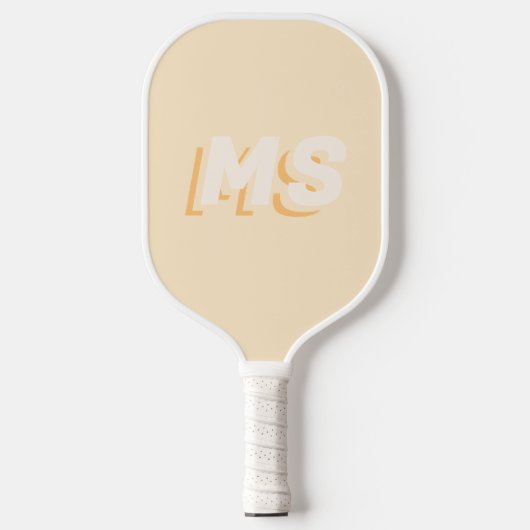 Raquette De Pickleball Monogramme initial moderne (Recto)