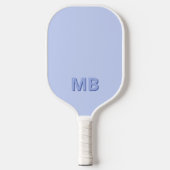 Raquette De Pickleball Monogramme initial moderne simple (Recto)