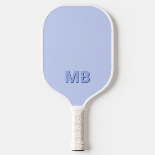 Raquette De Pickleball Monogramme initial moderne simple (Recto)